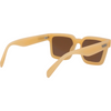 Topshelf Polarised Square Sunglasses with Cream Frame back right view