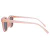 Vegas Polarised Round Sunglasses with Pink Frame left view