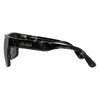 Vespa II Polarised Square Sunglasses with Black and Green Frame left view