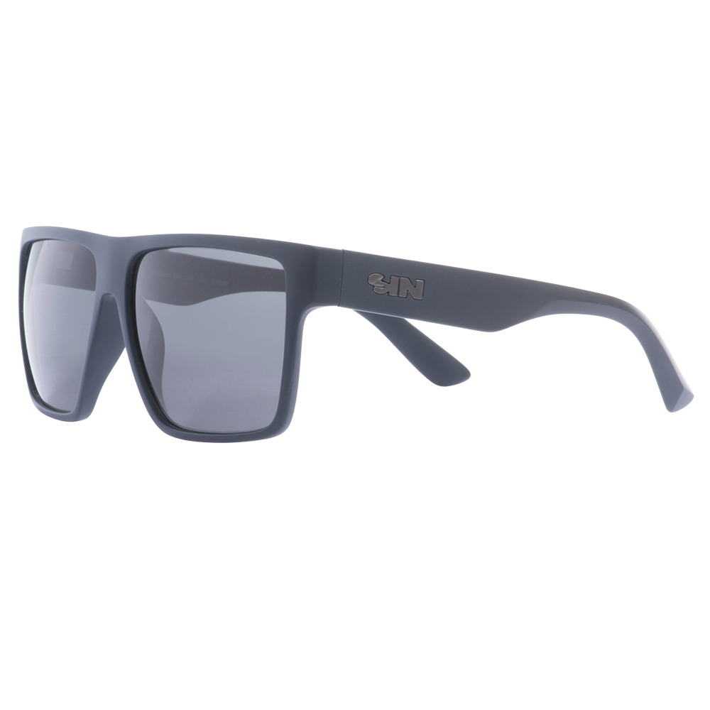 Vespa II Polarised Square Sunglasses with Navy Blue Frame front left view