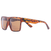 Vespa II Polarised Tortoise Shell Square Sunglasses front left view