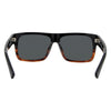 ZEPHYR II Polarised Rectangle Sunglasses with Black Brown Frame inside view