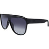 CANNON BALL Polarised Black Shield Flat Top Sunglasses front left view
