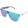 CANNON BALL Polarised Mirrored White Shield Sunglasses made of recycled plastic