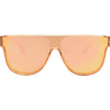 CANNON BALL Polarised Orange Mirrored Shield Sunglasses front view