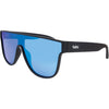 CANNON BALL Polarised Shield Sunglasses with Blue Mirror front left view
