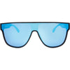 CANNON BALL Polarised Shield Sunglasses with Blue Mirror front view