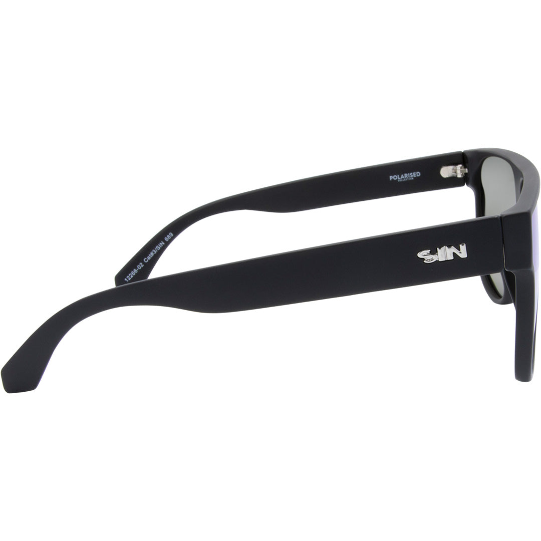 CANNON BALL Polarised Shield Sunglasses with Blue Mirror right view