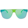 CANNON BALL Polarised Shield Sunglasses with White Frame front view