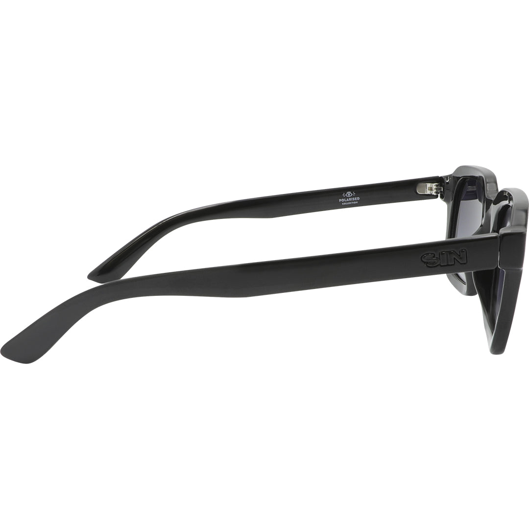 Chiller Polarised Black Square Sunglasses right view