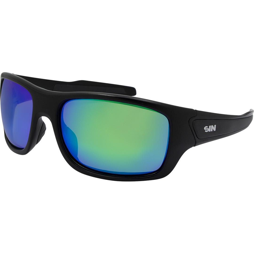 Formation Polarised Green Wrap Around Sunglasses made of TR90