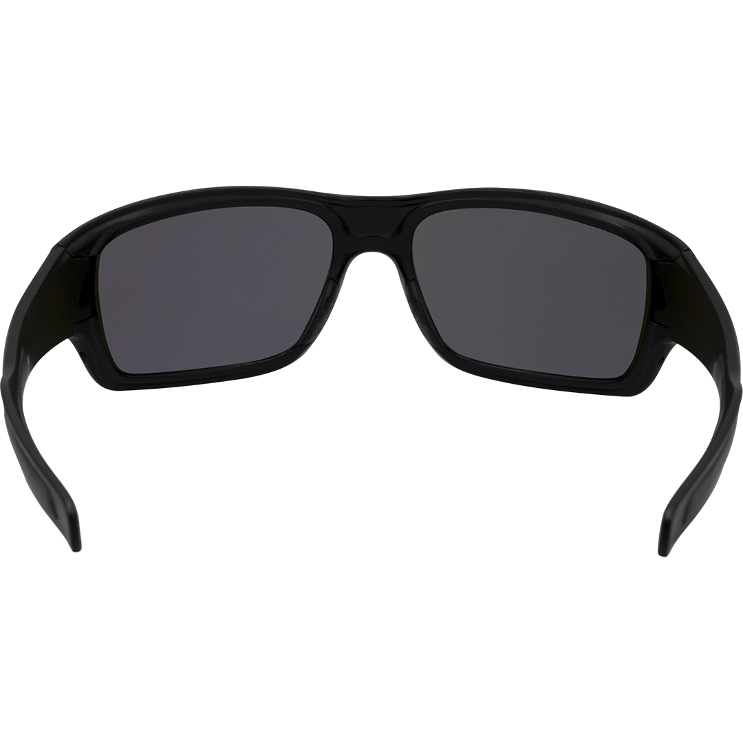 Formation Polarised Wrap Around Sunglasses with Black Frame and Green Lens inside view