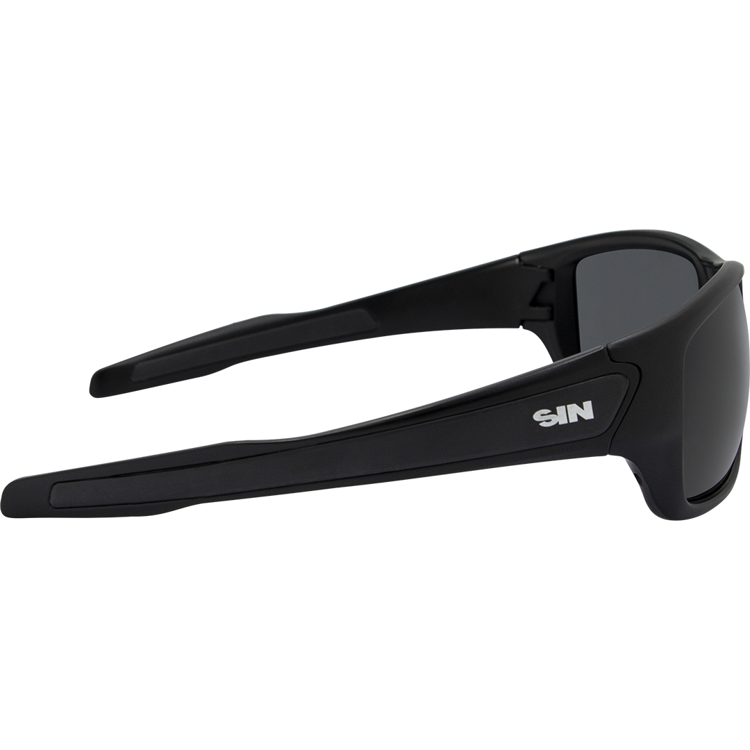 Formation Polarised Wrap Around Sunglasses with Black Frame right view