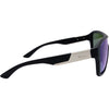 JACKPOT Polarised Shield Sunglasses with Black Frame and Blue Lens right view