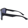 JACKPOT Polarised Shield Sunglasses with Black Frame and Orange Lens left view