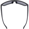 JACKPOT Polarised Shield Sunglasses with Black Frame and Orange Lens top view