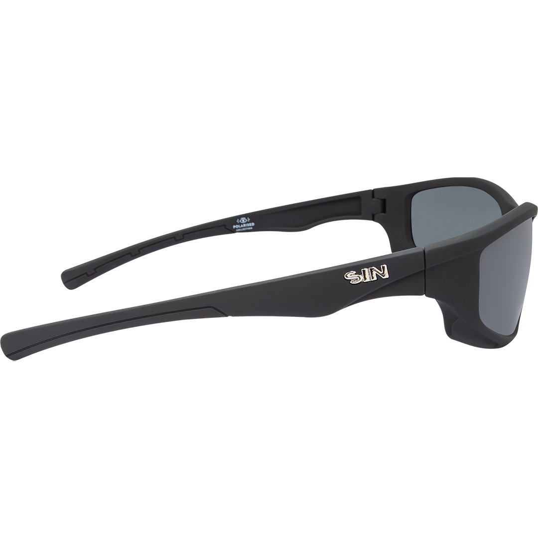 Jagger Polarised Wrap Around Sunglasses with Black Frame right view