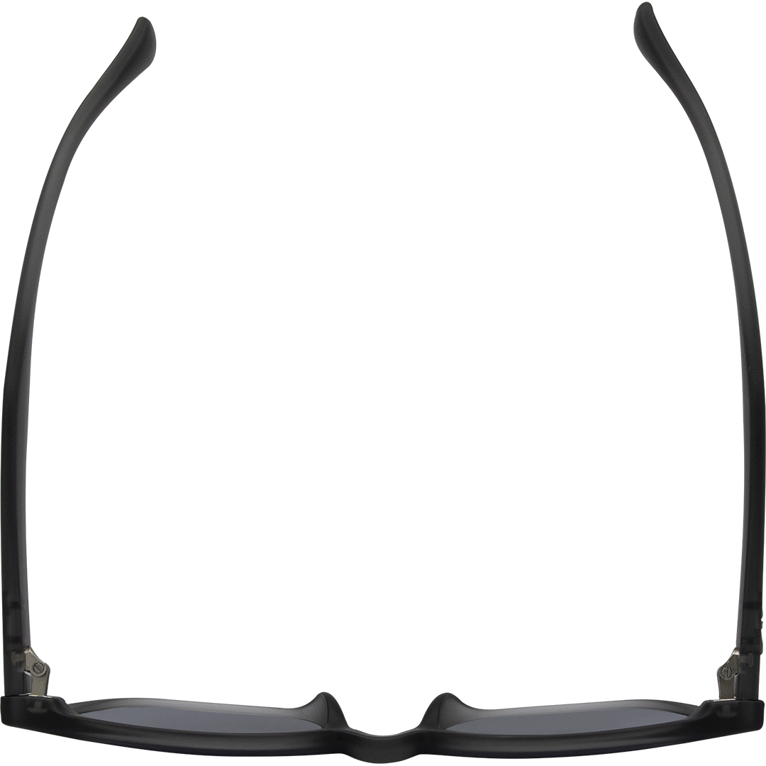 Jett Polarised Grey Frame Smoke Square Sunglasses top view