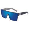 LOOSE CANNON Polarised Blue Square Sunglasses made of an oversized shield
