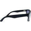 Peccant Black Rectangle Sunglasses with green matte lenses right view