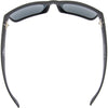 Peccant Polarised Rectangle Sunglasses with Black XL Frame top view
