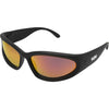 Reefer Polarised Black and Red Wrap Around Sunglasses made of recycled plastic