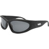 Reefer Polarised Wrap Around Sunglasses with Black Frame front right view