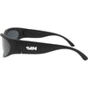 Reefer Polarised Wrap Around Sunglasses with Black Frame left view