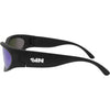 Reefer Polarised Wrap Around Sunglasses with Green Lens left view