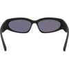 Reefer Polarised Wrap Around Sunglasses with Green Lens rear view