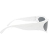 Reefer Polarised Wrap Around Sunglasses with White Frame right view