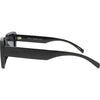 Rocker Polarised Black Gradient Rectangle Sunglasses left view