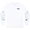 SIN Captain Convict White Long Sleeve Tee made of 100% Cotton