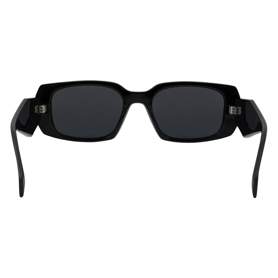 Sacrament Polarised Black Rectangle Sunglasses inside view