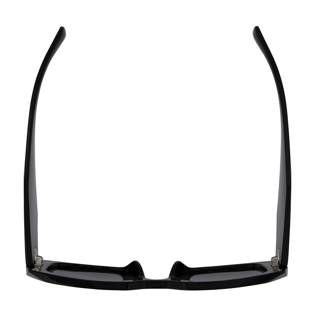 Sacrament Polarised Black Rectangle Sunglasses top view