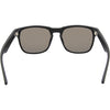 Spartan Recycled Rectangle Sunglasses with Black Frame and Blue Matte lens back view