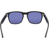 Spartan Recycled Rectangle Sunglasses with Black Frame and Gold Matte lens back view