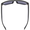Spartan Recycled Rectangle Sunglasses with Black Frame and Gold Matte lens front top view