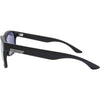 Spartan Recycled Rectangle Sunglasses with Black Frame and Gold Matte lens left view