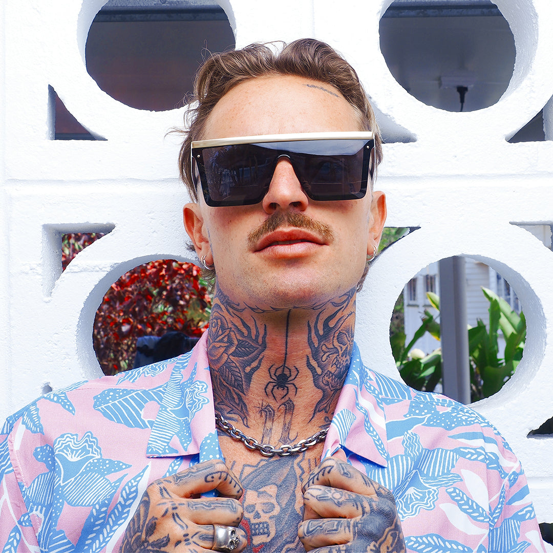 Gold hot sale bar sunglasses
