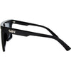 THE BAR Polarised Shield Square Sunglasses with Black and Matte Silver Frame left view