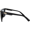 THE BAR Polarised Shield Square Sunglasses with Matt Black and Gold Frame left view