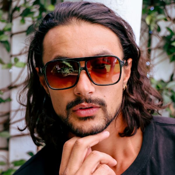 The Duke Black Brown Sunglasses SIN Eyewear