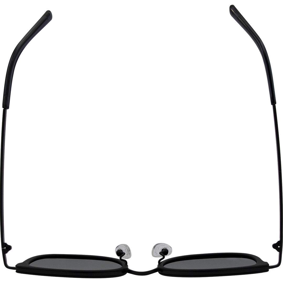 Tommy Polarised Round Sunglasses with Black Frame top view