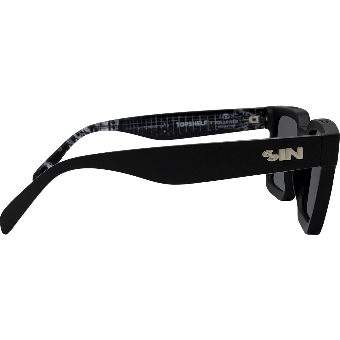 Topshelf Matt Black Smoke in Collaboration with DZ Deathrays temple art