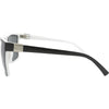 UNDERTOW Polarised Square Sunglasses with Black and White Frame left side view