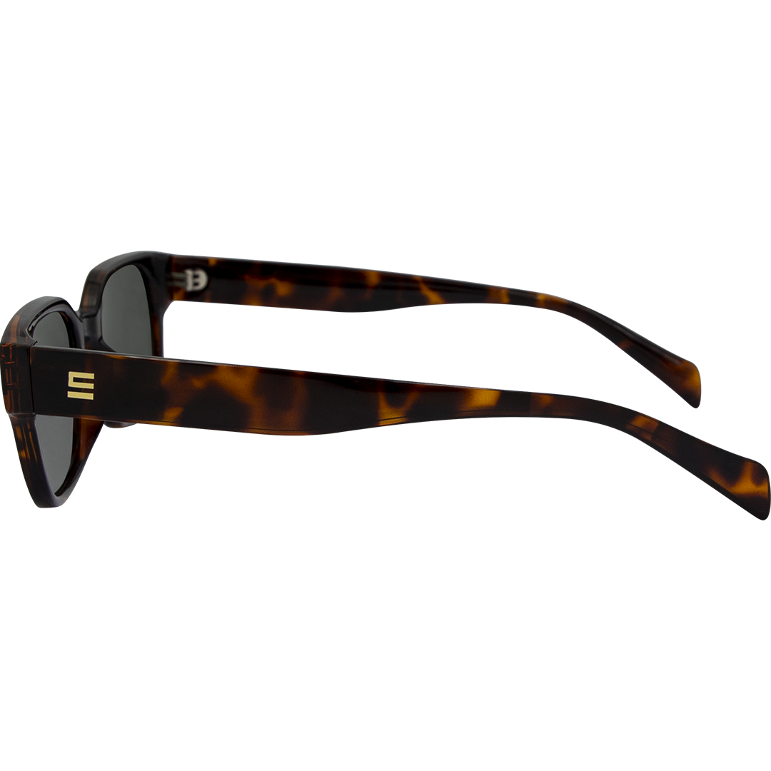 Valentine Polarised Tort Rectangle Sunglasses with G15 lens left view