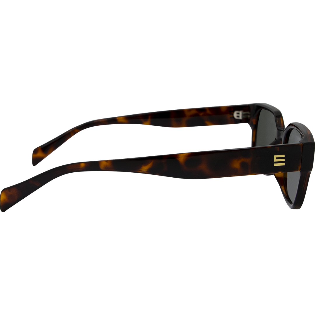 Valentine Polarised Tort Rectangle Sunglasses with G15 lens right view
