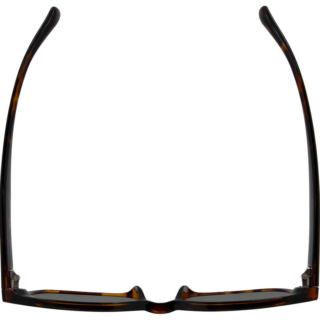 Valentine Polarised Tort Rectangle Sunglasses with G15 lens top view