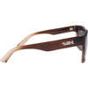 Vespa II Polarised Square Sunglasses with Brown Frame right view